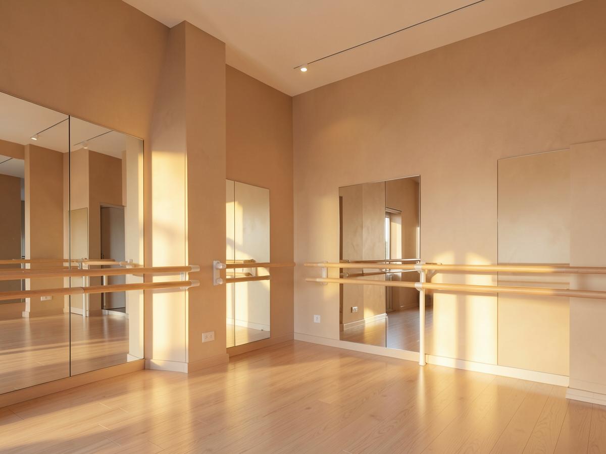 Sala de aula da escola de ballet